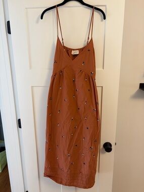 Women’s Rust Embroidered Dress
